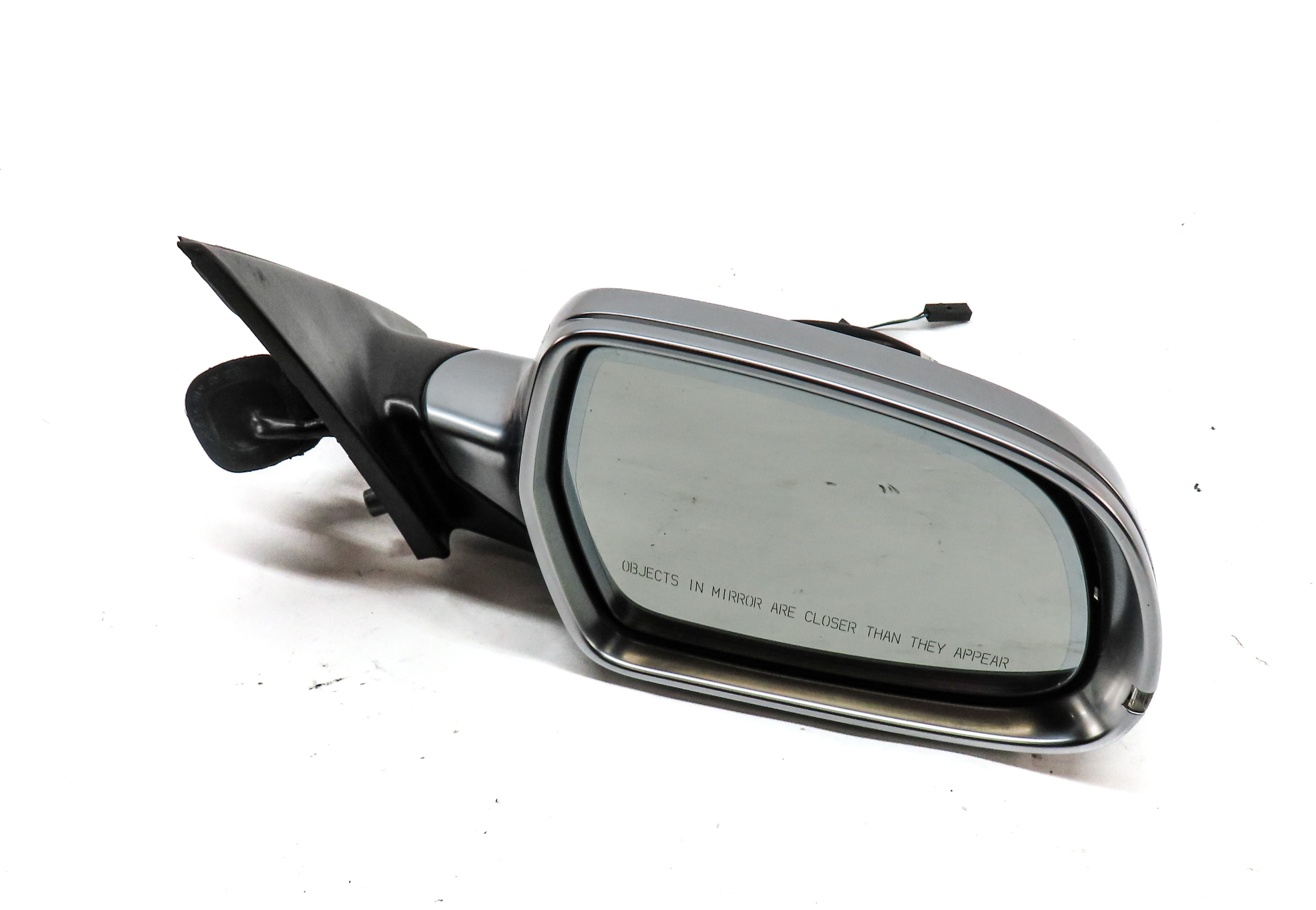 10-16 AUDI S4 (B8 8K) RIGHT MANUAL FOLD HEATED AUTODIM DOOR MIRROR (ALUMINUM) — exact item pictured